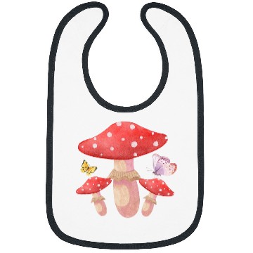 Discover Mushrooms and Butterflies Bibs