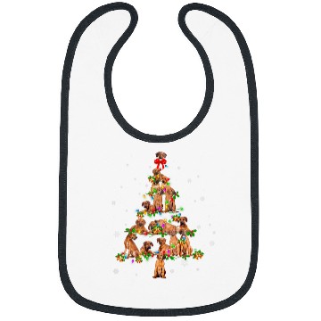 Discover Rhodesian Ridgeback Christmas Tree XMas Bibs
