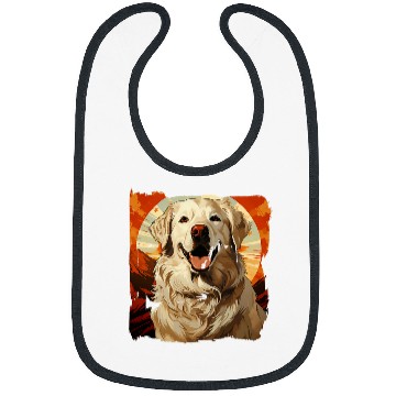 Discover Pyrenees Zia Painted Dog Lovers Dad Mom Bibs