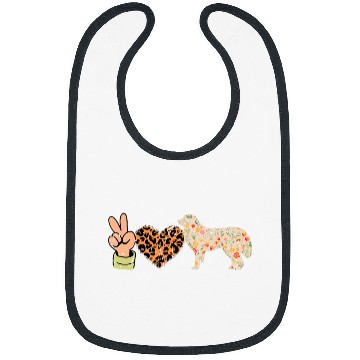 Discover Peace Love Great Pyrenees great pyrenees Bibs