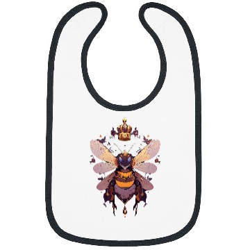 Discover Queen bee and Honey Beekeeper Beekeeping 4 Bibs