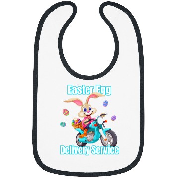 Discover Moms Dads Easter Egg Delivery Service Bunny Motorcycle Egg Bibs