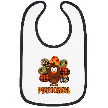 Discover One Thankful Principal Turkey Fall Thanksgiving Bibs