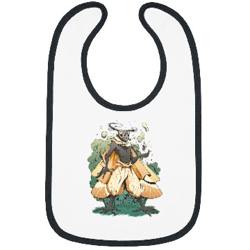 Discover Mysterious Man Bug Forest Woods Creatures Cottage Core Art Bibs