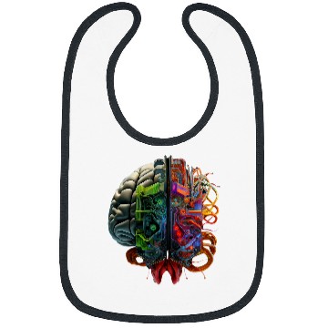 Discover Human Robot AI Computer Brain Bibs