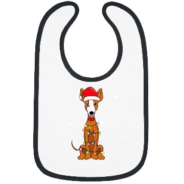 Discover Ibizan Hound Christmas Mom Dad Dog Gift Bibs