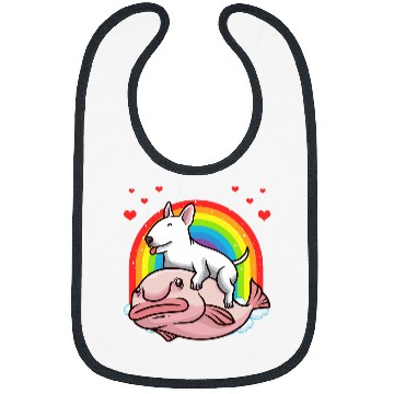 Discover Miniature Bull Terrier Dog With Blobfish Bibs