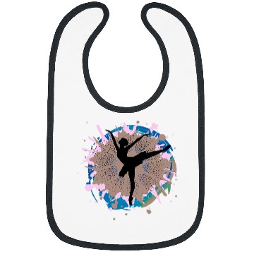 Discover Motivational Ballet Dancer Silhouette Dancing Ballerina Cute Bibs