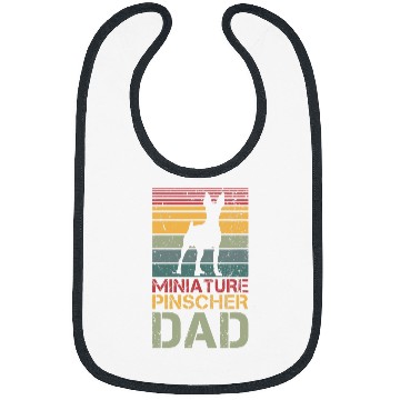 Discover Mens Miniature Pinscher Dad Bibs
