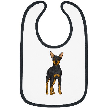 Discover Min Pin Dog Miniature Pinscher 1 Bibs