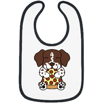 Discover Pizza German Shorthaired Pointer Dog Bibs