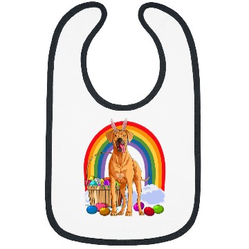 Discover Rhodesian Ridgeback Easter Eggs Bunny Dog Bibs