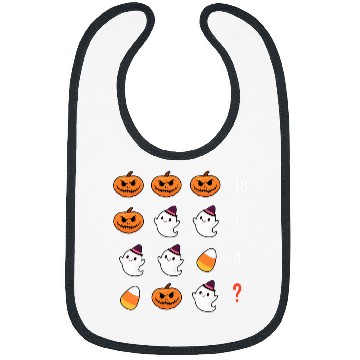Discover Pumpkin ghosts Candy Corn Mathematics Math Teacher Halloween Bibs