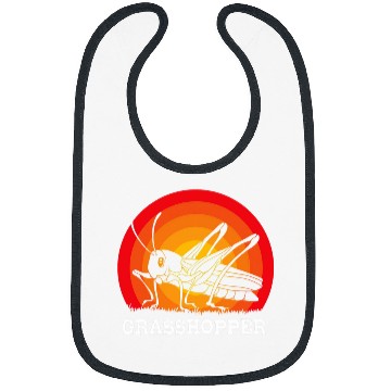 Discover Retro Sunset Grasshopper Bibs