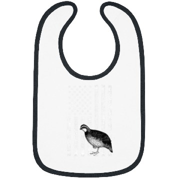 Discover Quail American Flag quail hunting 21 Bibs