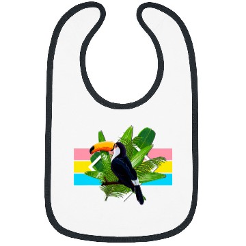 Discover Retro Toucan Bird Design Bibs