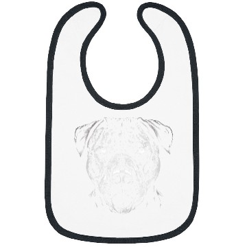 Discover MY PIT BULL TERRIER PITBULL HEAD Bibs