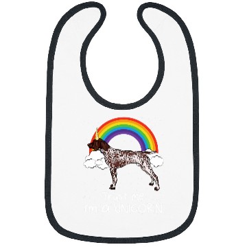 Discover Rainbow German Shorthaired Pointer Trust Me Im A Unicorn Bibs