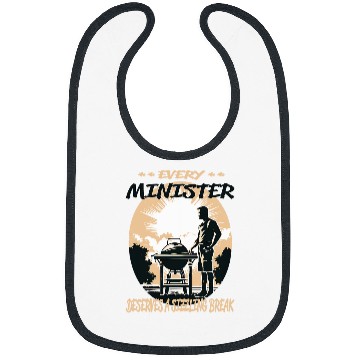 Discover Minister Funny BBQ Chef or Grill Fun Bibs
