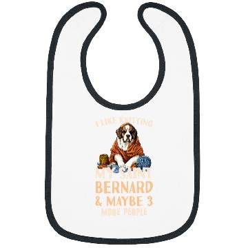 Discover Saint Bernard Mom Outfit Saint Bernard Knitting Bibs