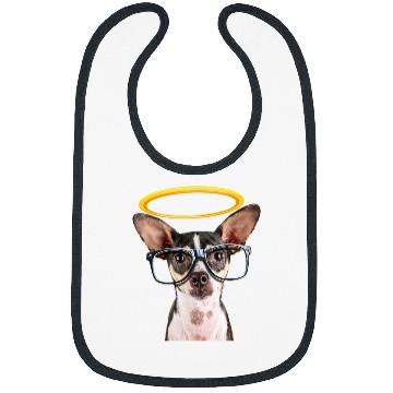 Discover Holy Dog Chihuahua w Glasses Bibs