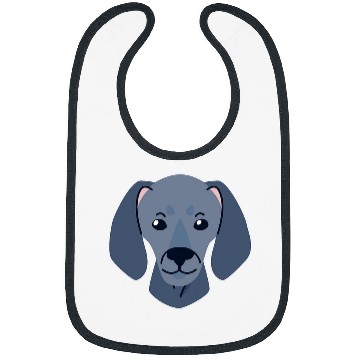 Discover Weimaraner Dog Face Lover Design Bibs