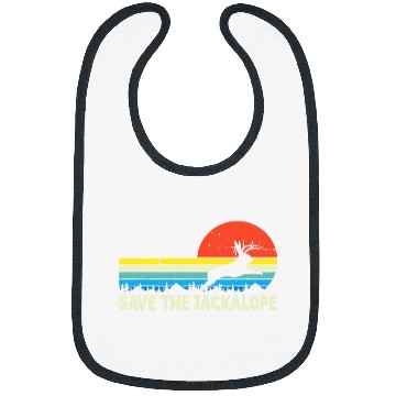 Discover Retro vintages Save The Jackalope For Camping Lovers Bibs