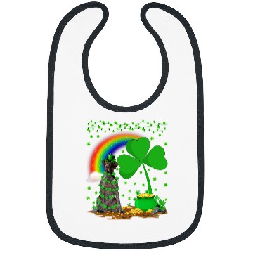 Discover Funny Rainbow German Shorthaired Pointer Dog St Patricks Day Bibs