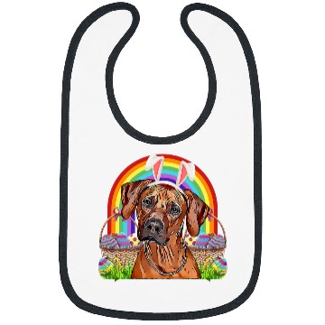 Discover Rhodesian Ridgeback Dog Easter Bunny Egg Hunt Bibs