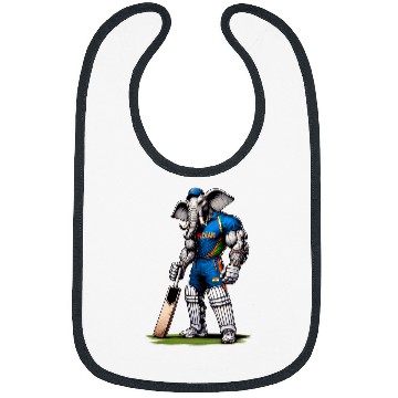 Discover India Elephant Cricket Player Cricketer Bibs
