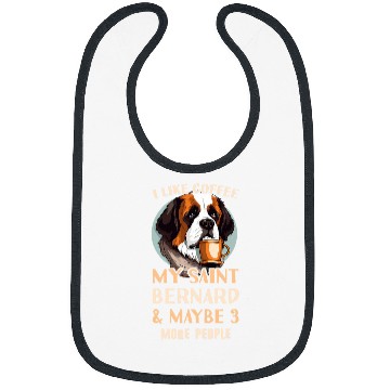 Discover Saint Bernard Coffee Outfit Coffee Saint Bernard Bibs