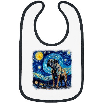 Discover Van gogh Cane Corso in starry night 1 Bibs