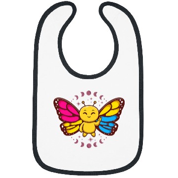 Discover Pansexual Monarch Butterfly Insect Subtle Pan Pride Month Bibs