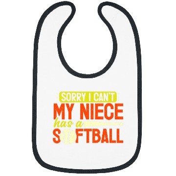 Discover Softball Uncle Niece Softball Game Lovers Bibs