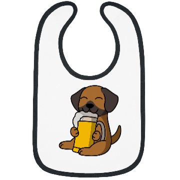 Discover Rhodesian Ridgeback Drinking Beer Dog Bibs