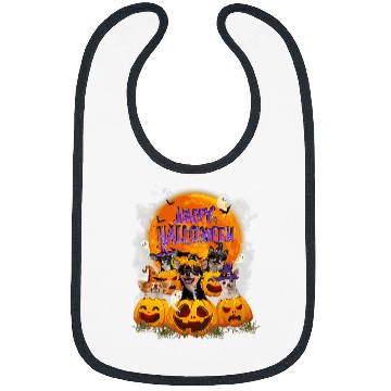 Discover Happy Halloween Chihuahua In The Pumpkin Bibs