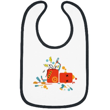 Discover Robotics Engineering Boy Robot Lover Bibs