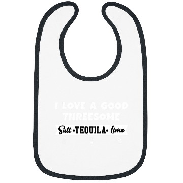 Discover Salt Lime Tequila Threesome Bartender Funny Tequila Bibs