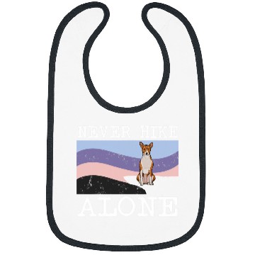 Discover Never Hike Alone Basenji Dog Hiking Bibs