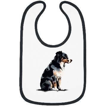 Discover Pawsome Pals Australian Shepherd Silhouette Bibs