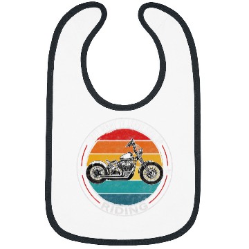Discover Retro Chopper Motorcycle Rider Funny Biker Bibs