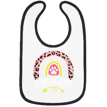 Discover Pointer Mama Rainbow Leopard German Shorthaired Pointer Mom Bibs