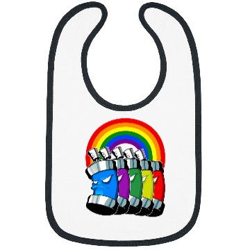 Discover Spraypaint Rainbow Natural Wonder Spraycan Artist Bibs