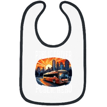 Discover School Bus Driver Job Profession Transport Driving 4 Bibs