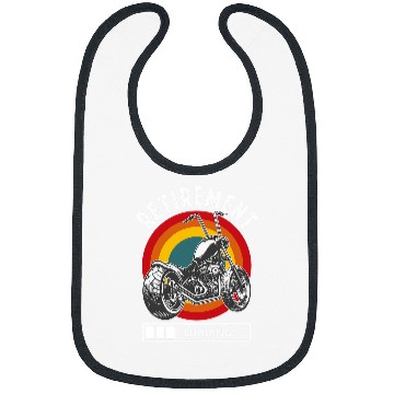 Discover Retirement Plan Retro vintages Motorcycle 21 Bibs