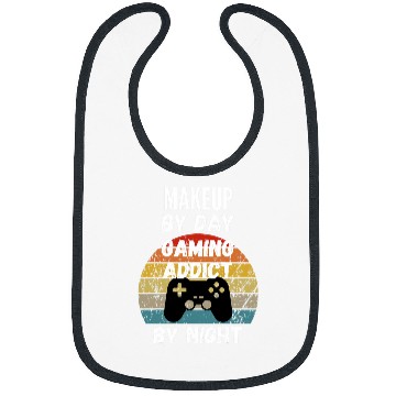 Discover Makeup Artist By Day Gaming Addict By Night Bibs