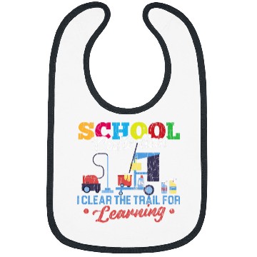 Discover School Custodian Clear Trail For Learning Janitor Graphic Bibs