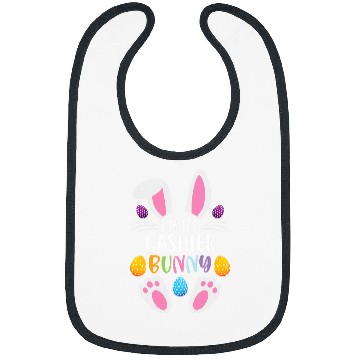 Discover Im The Cashier Bunny Funny Easter Day Rabbit Bibs