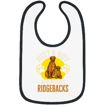 Discover Rhodesian Ridgeback Just A Boy Who Loves Ridgebacks Dog Bibs