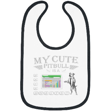Discover Pitbull Data Analyst Unleashing Insights with Canine Charm Bibs